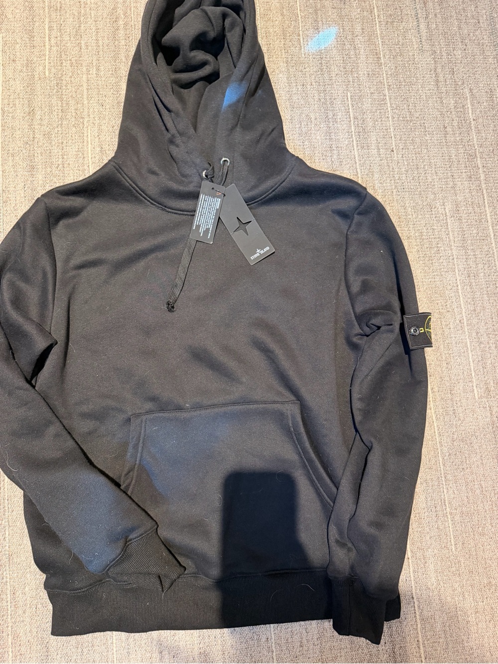 Stone Island Men Logo Hooded Sweatshirt size M